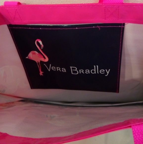 Market tote Vera Bradley Flamingos - Picture 5 of 5